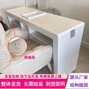 Manicure Table Internet Popular Manicure Table Single and Double Recessed Storage Box Embedded in Vacuum Cleaner Simple Paint Manicure Table Japanese Style