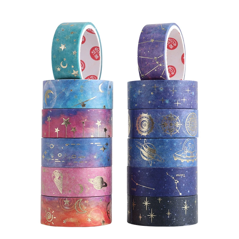 奕达 (Cross-border trading), starry sky, paper tape, creative sticker, DIY, scheduler