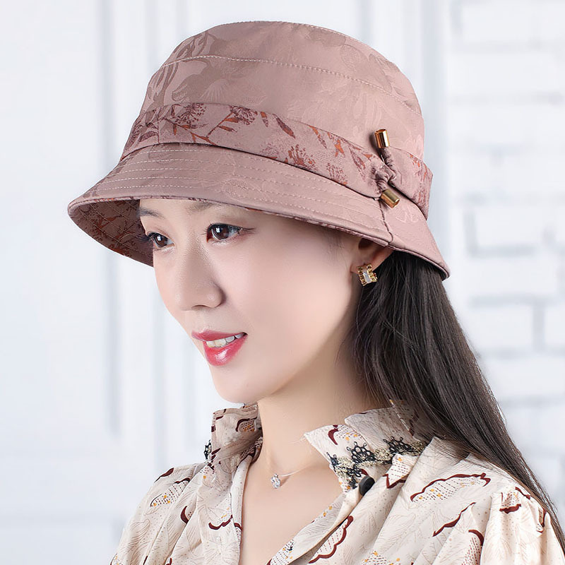 2025年春秋上新圆平顶国风腰条盆帽可折叠时装帽显脸小遮白发帽女|undefined