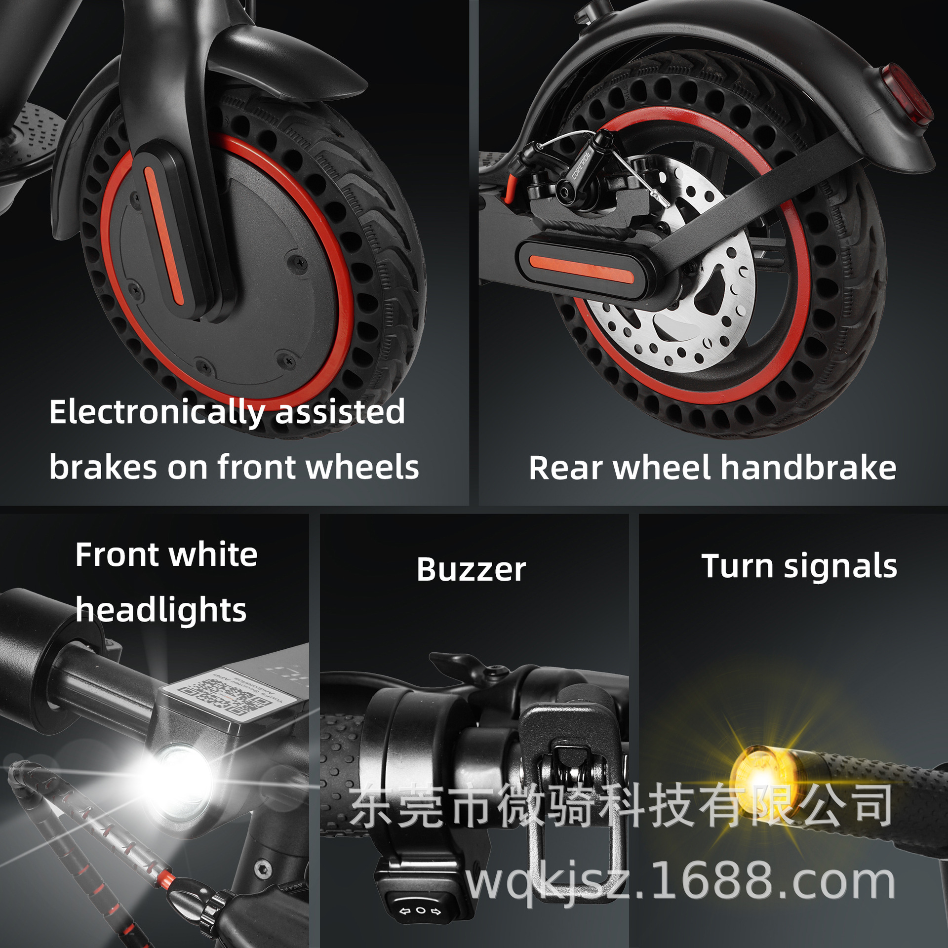 Scooter eléctrico plegable de almacén en el extranjero europeo y americano Mini estación de pedal de scooter para adultos de 8.5 pulgadas para ciclismo