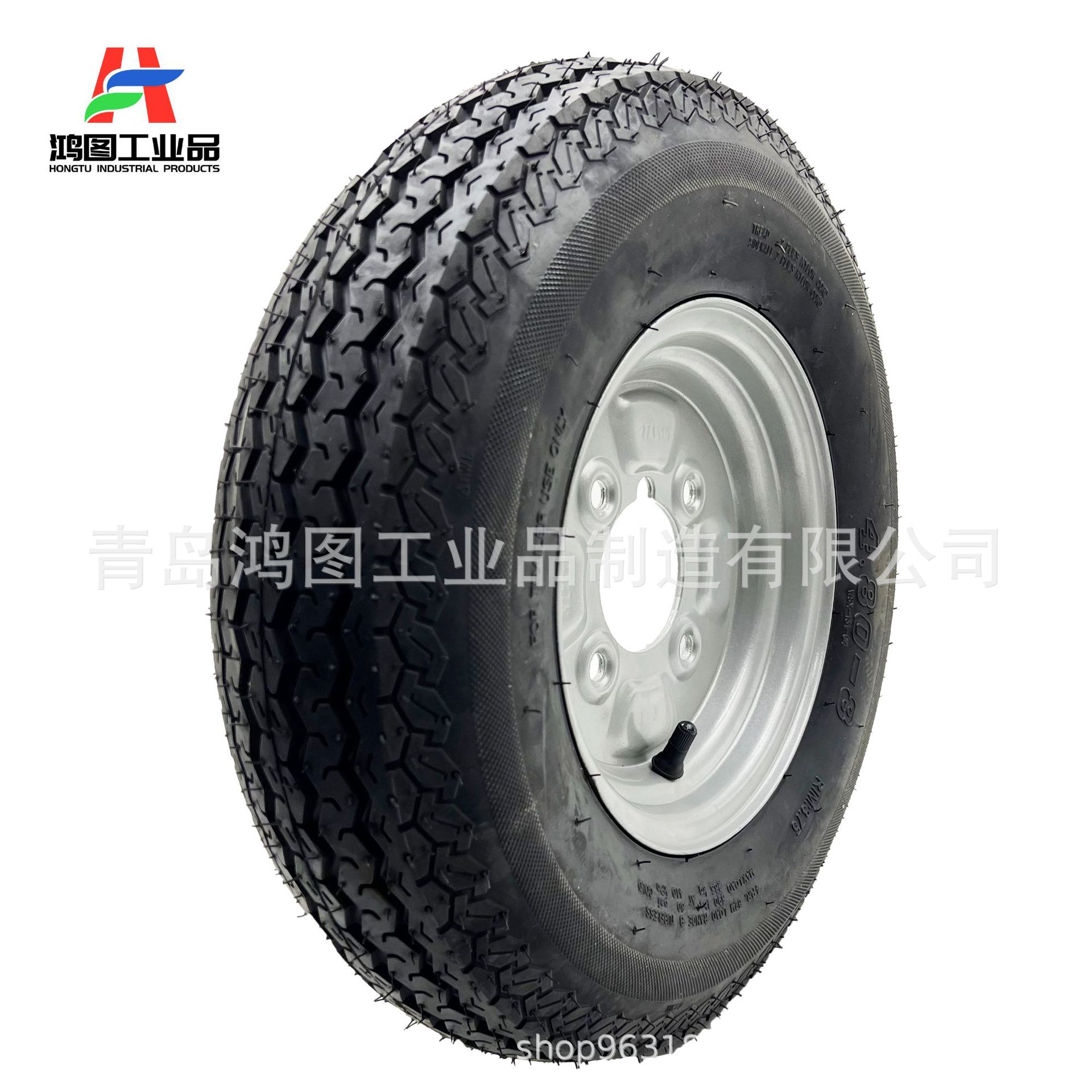 16寸4.80-8橡胶充气轮胎无内胎 公路高速真空胎 房车拖挂车轮胎