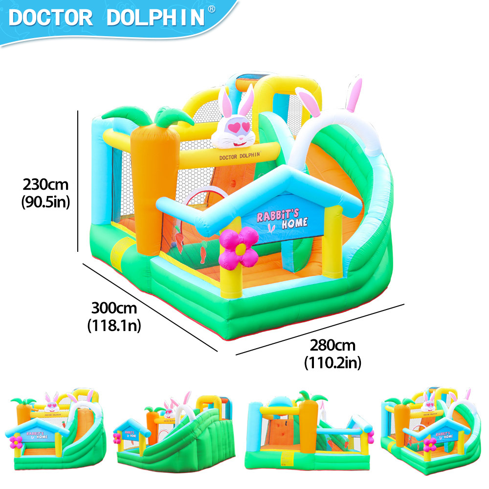 Doctor Dolphin | Castillo inflable niños pequeños saltando cama casa inflable Castillo diapositiva inflable Castillo ola piscina