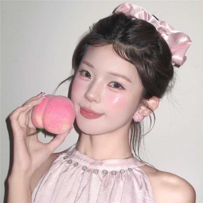 粉色串珠耳环超仙甜美可爱女孩耳钉2025年新款时尚氛围感温柔耳饰|undefined