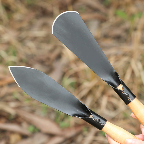 Wooden handle flower gardening shovel multi-functional mini loosening shovel painted anti-rust flower planting shovel transplant potting shovel