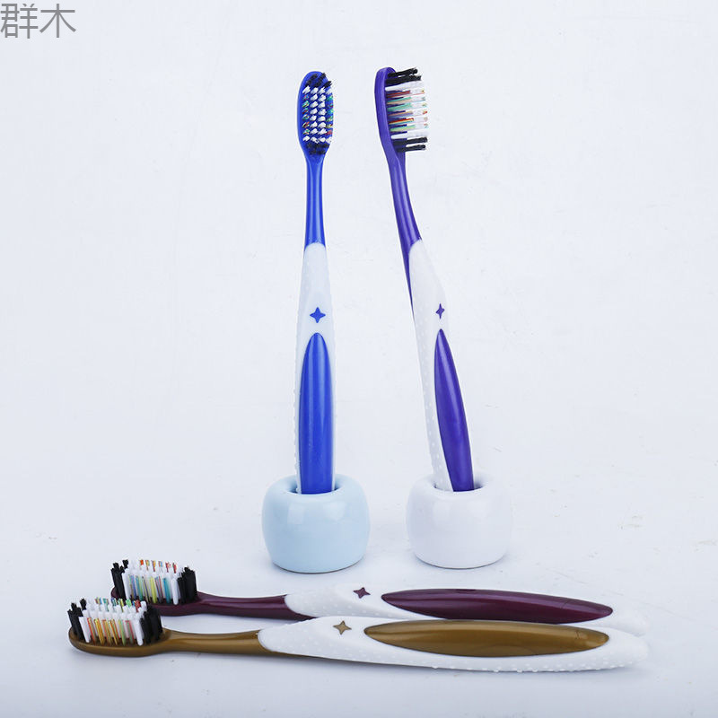 硬毛牙刷超耐用家用男士大头牙刷去烟渍家庭清新独立装|undefined