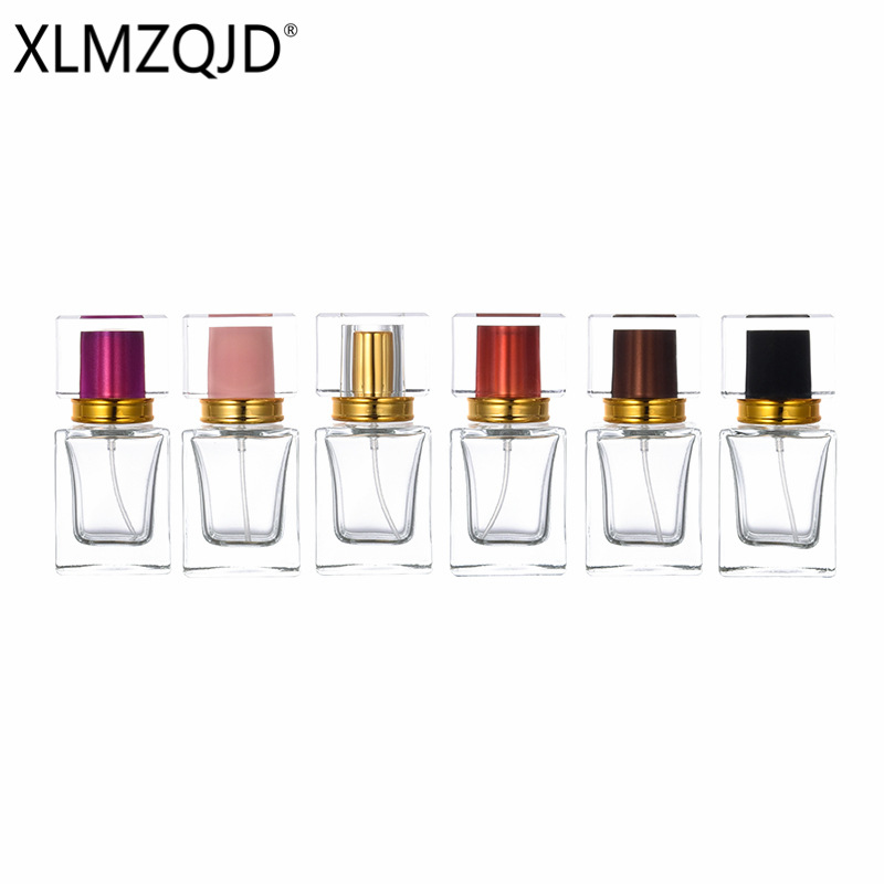 现货B083-30ml50ml亚克力盖玻璃瓶分装瓶/香水瓶/喷雾瓶/按压空瓶