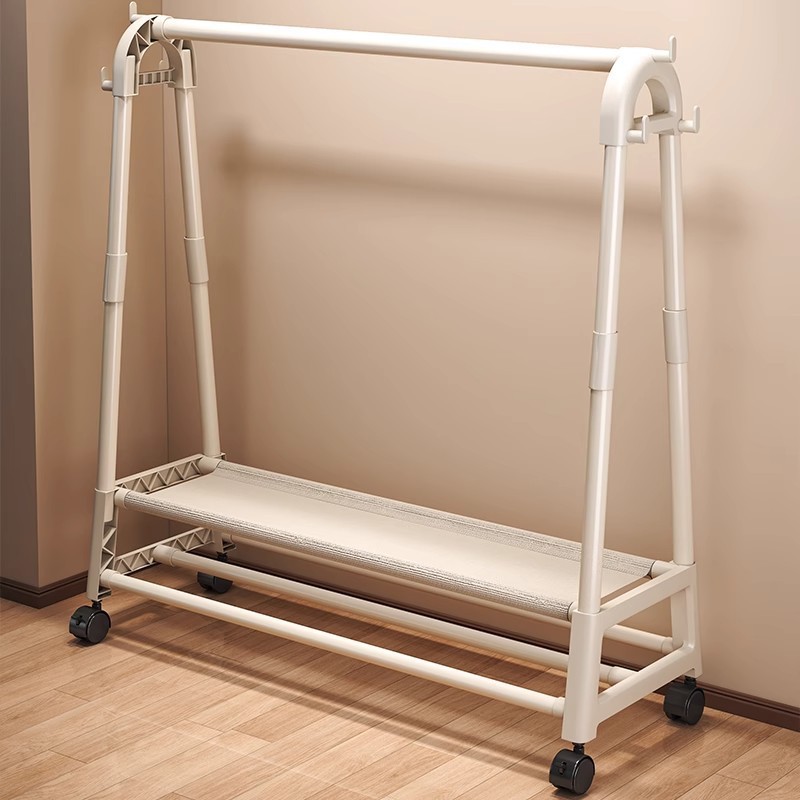 Simple Floor-Standing Coat Rack Bedroom Balcony Home Indoor Clothes Rack Removable Clothes Drying Rack Clothing Storage Rack
