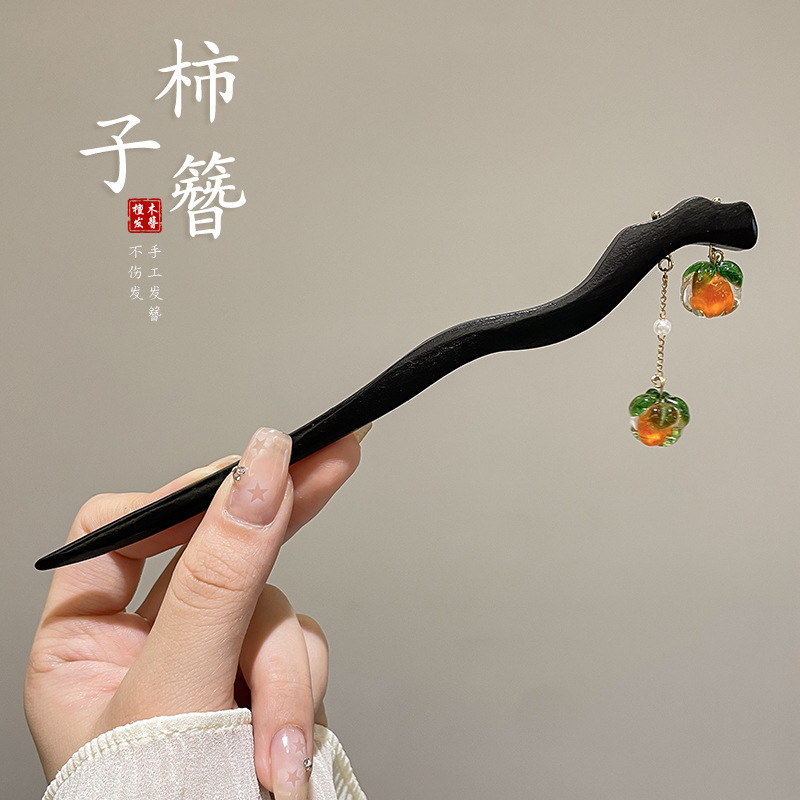子供のかんざしの女性2024の新型の古風の新しい中国式の高級感のヘアピンの馬のスカートは漢服の髪の飾りを飾ります。|undefined