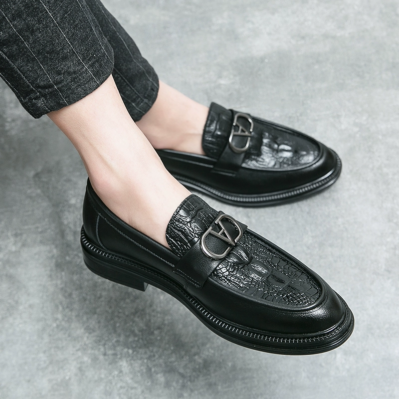 Shoes for leather shoes English style, high summer footwear for leisure, Korean style, soft sole