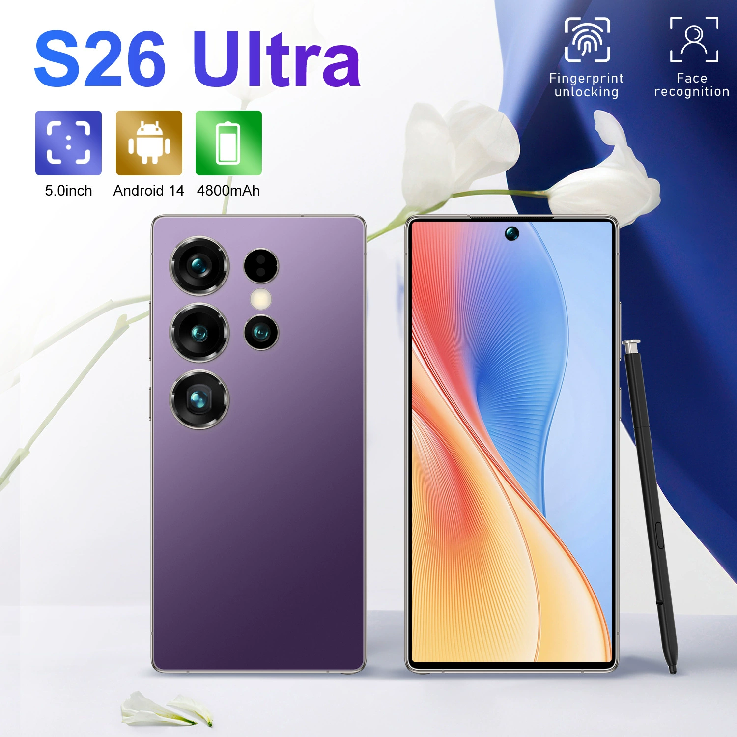 Новый смартфон M15 Ultra, реальный 4G, высокое разрешение, сверхбольшой экран, восьмиядерный, 16+1Т, наличие, для внешней торговли