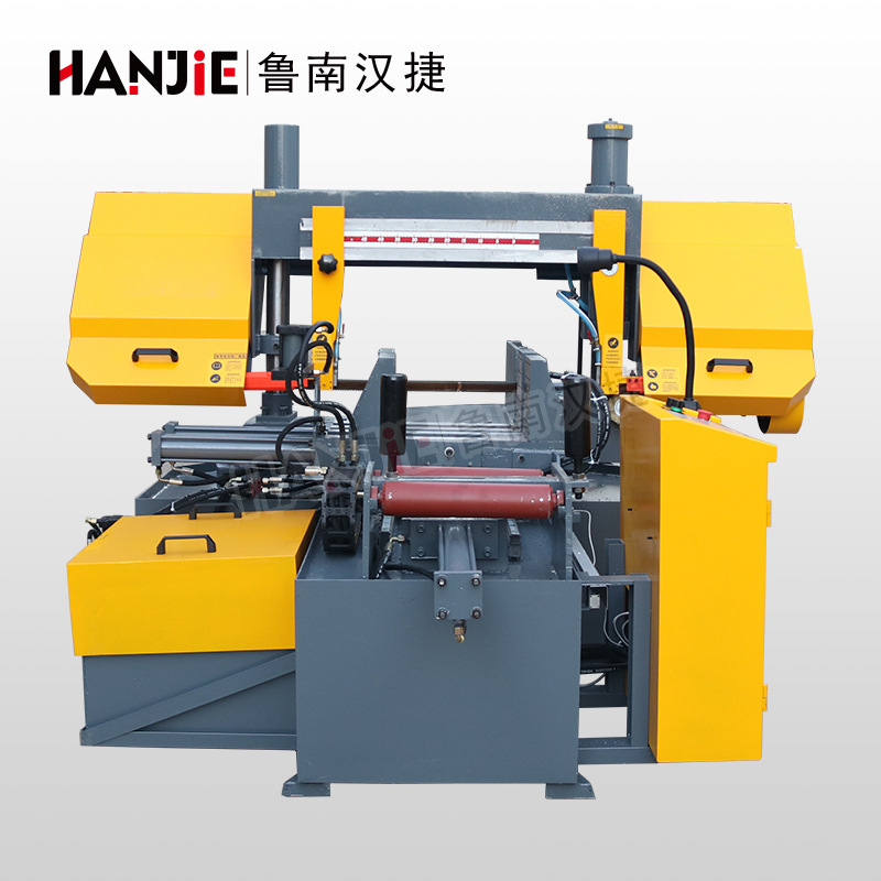 数控多角度锯切GZK4235X双柱龙门全自动送料切割钢筋带锯床