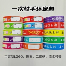 一次性手环杜邦纸手腕带户外防水防撕儿童游乐场入场合成纸手环