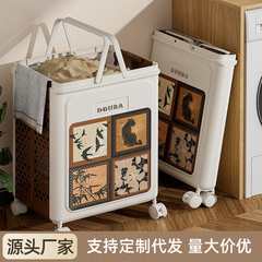 家用折叠脏衣篮卫生间大容量手提脏衣篓客厅衣服玩具可移动收纳箱