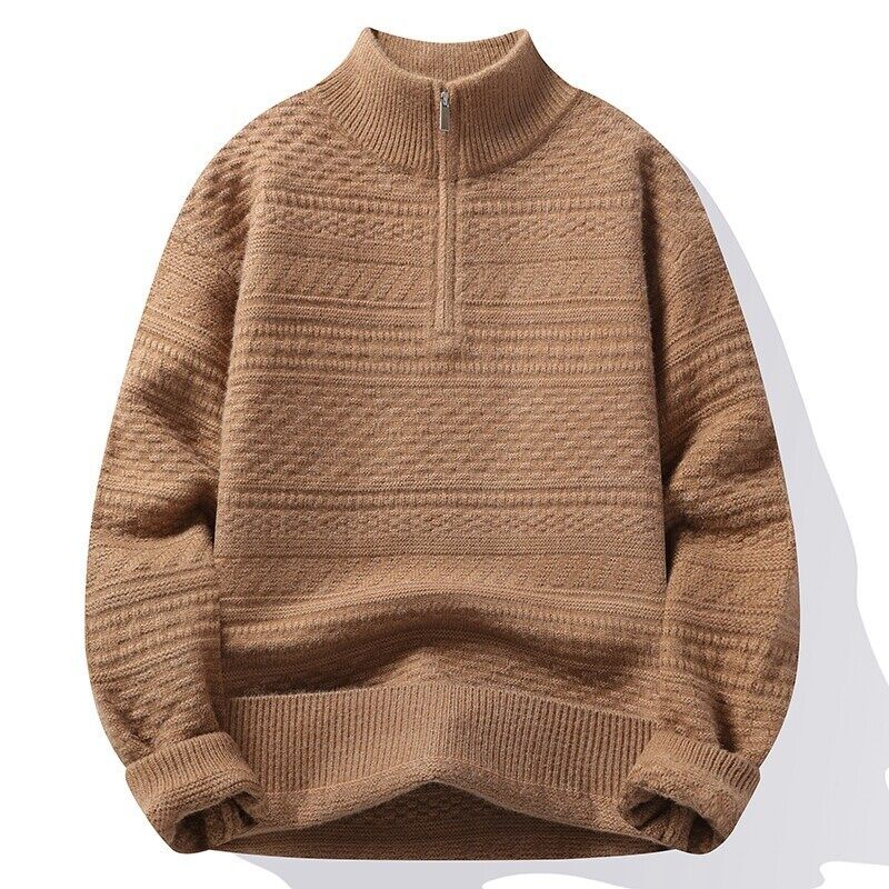 Demi-season keep warm solid color base body-friendly sweater with…