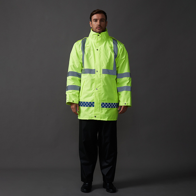 300D Reflective Raincoat Winter Cotton Coat Labor Protection Windproof Warm Thickened Inner Lining Patrol Sanitation Rescue Emergency Raincoat 300D Reflective Raincoat Winter Cotton Coat Labor Protection Windproof Warm Thickened Inner Lining Patrol Sanitation Rescue Emergency Raincoat