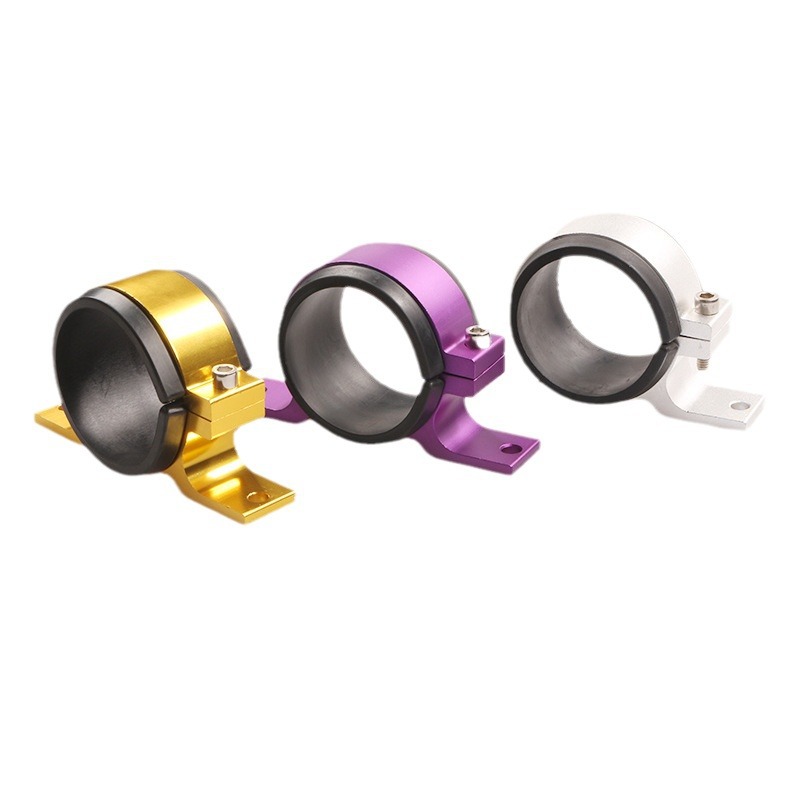 Modificación del coche 50/58MM bomba de aceite soporte fijo Racing bomba de combustible soporte de Instalación rápida abrazadera de filtro