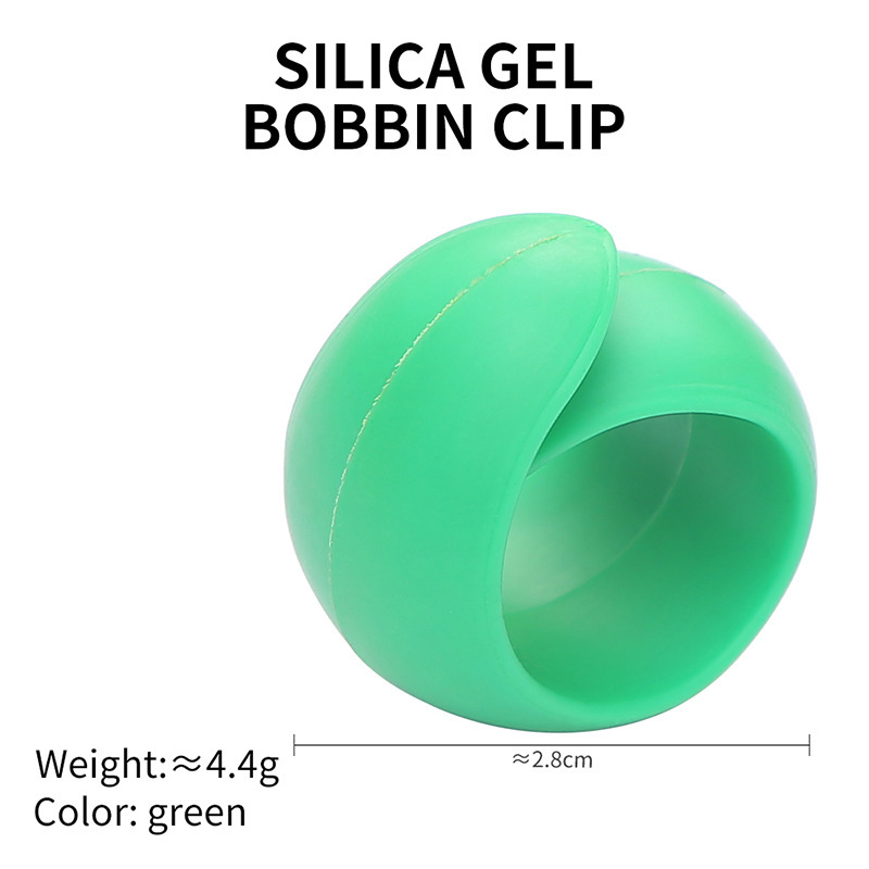 Clip de silicona Clip de lanzadera para evitar que el cabezal de hilo se caiga del carrete Clip de lanzadera fijo Herramienta de costura para almacenar hilo Anillo de lanzadera