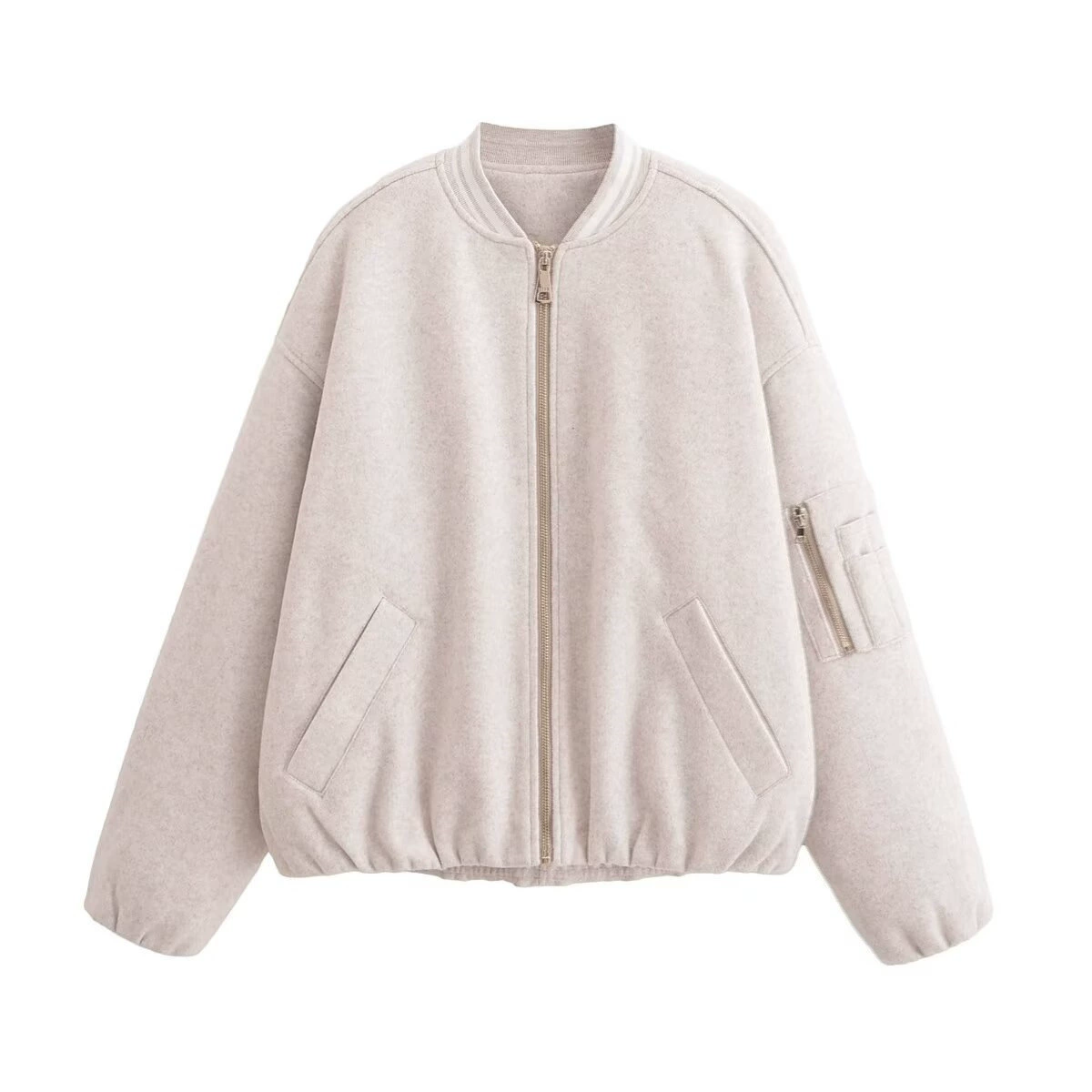 PB & ZA Женская одежда 2024 осень новый повседневный удобный бейсбольный костюм ретро летающая куртка куртка