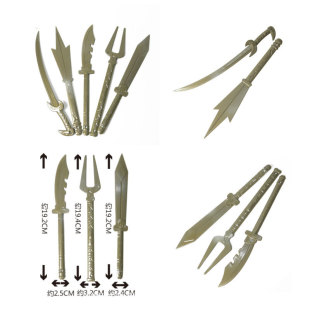 Children's Swordsman plastic toy knife Sword gun Qinglong sword Shangfang sword performance sword Tianwang sword model weapon