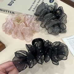 Douyin の人気のベビーブレス バブル クリップ アクリル ヘア アクセサリー気質レトロ多用途オーガンジー ヘア クリップ