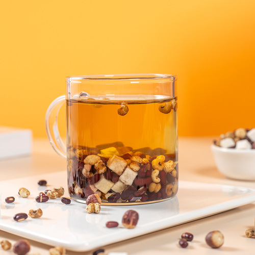 Wheat bran fried barley tea, bulk individually packaged Sijunzi tea, adzuki bean barley, gordon seed and poria tea wholesale