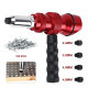 Electric rivet gun rivet core pulling conversion head grab pull nail pull bolt gun head willow nail aluminum alloy nail rivet pull nail device
