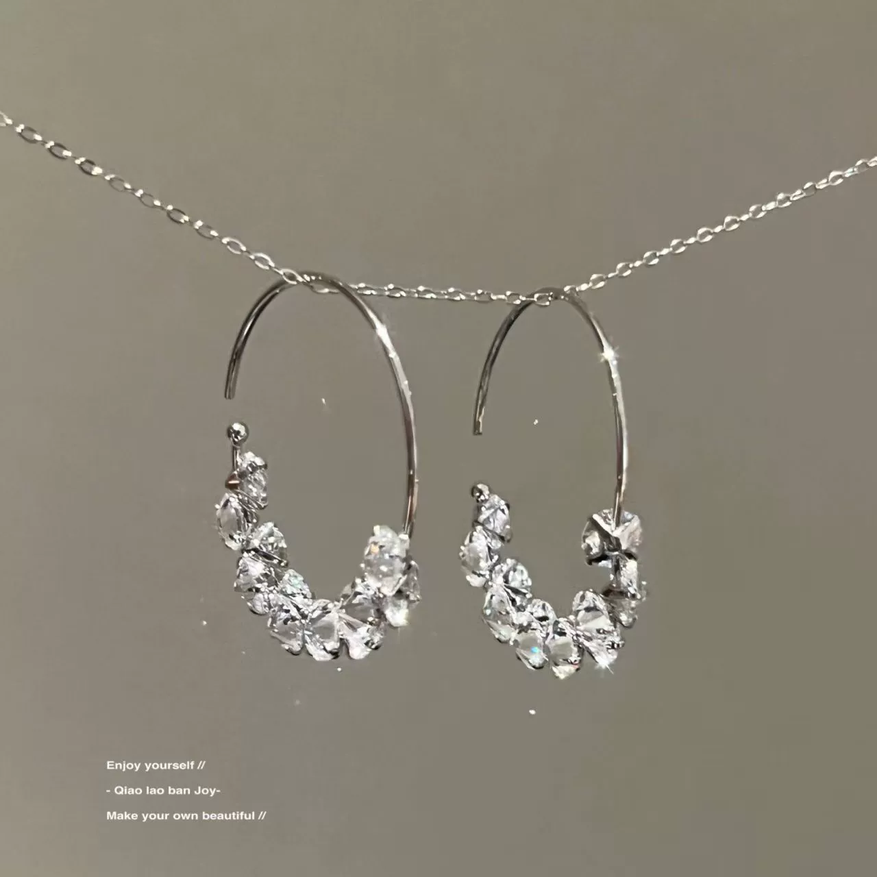Серьги, легкая роскошь, высококачественный стиль