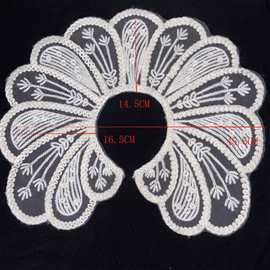厂家直销太阳花绳绣时尚服装裙子百搭衣领围脖装饰假领子婚纱礼服