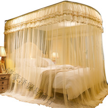 KBQ1u型伸缩落地蚊帐 支架杆加粗加厚家用卧室公主风宫廷2025新款