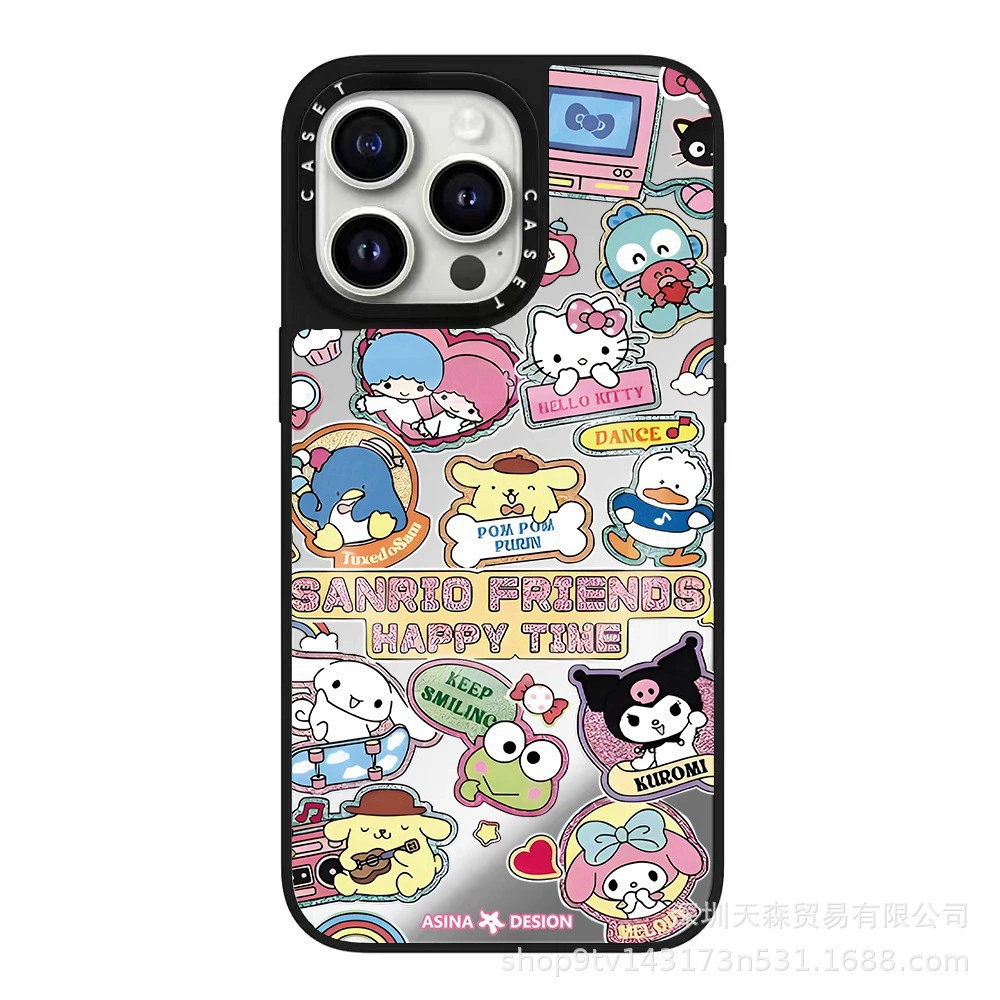 Чехол для совместимого iPhone 16 Pro/16 Pro Max, зеркальный эффект