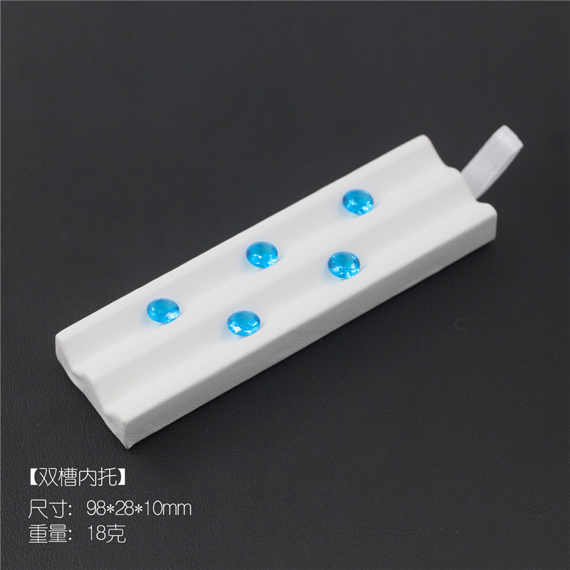 皮质收纳托盘产品珠宝盒宝石戒面裸石PU彩宝展示看货盘珠彭泉|undefined