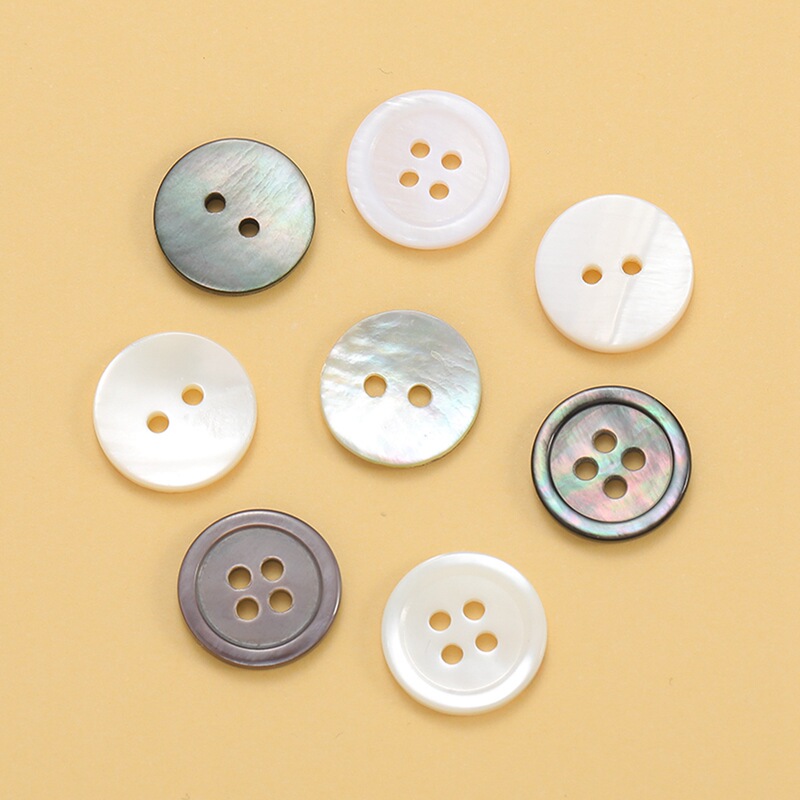 Natural Shell Buttons, Mother-Of-Pearl, Black Butterfly Shell, Shirt, Sweater, Cardigan Buttons, Suit, Real Shell Buttons in Stock