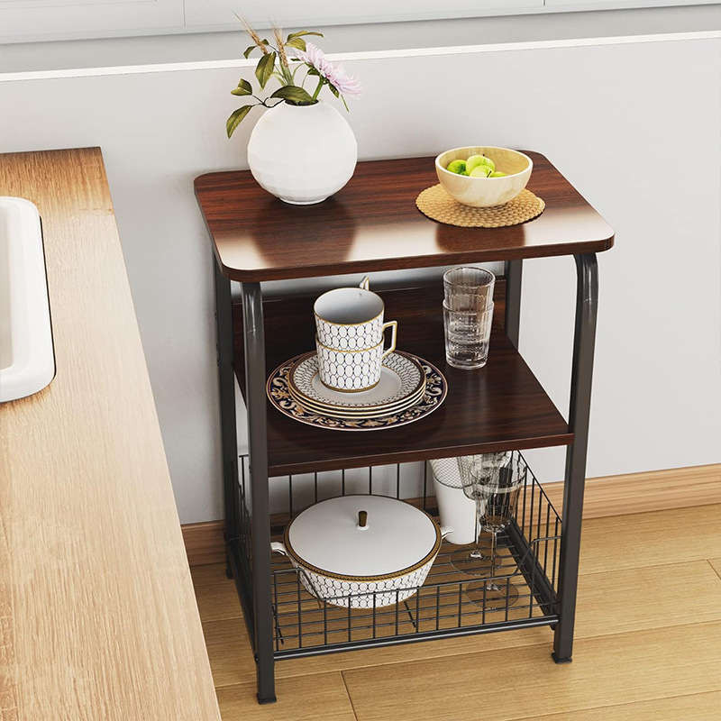 Mažo buto namo šoninė spintelė mažas kavos staliukas mažas staliukas miegamajam mažas naktinis staliukas sofa-staliukas kilnojamas daiktadėžė_voghion.com