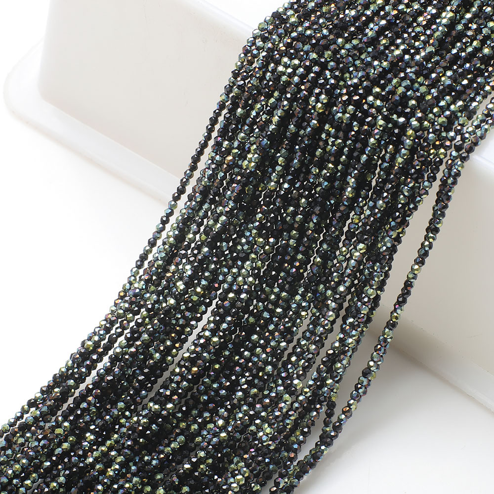 10g Weight Beads Jewelry Making Type 2MM Jewelry Making Size DIY Jewelry Accessories Classification 3 Pieces Per Pack Quantity Glass Material Solid Color Pattern Plating Design Elegant, Simple Style, Streetwear Style 3 Pieces Per Pack 2MM Glass Solid Color DIY Jewelry Accessories Beads 21