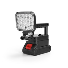 跨境锂电手握式强光照明灯超长续航应急探照灯户外便携无线LED灯