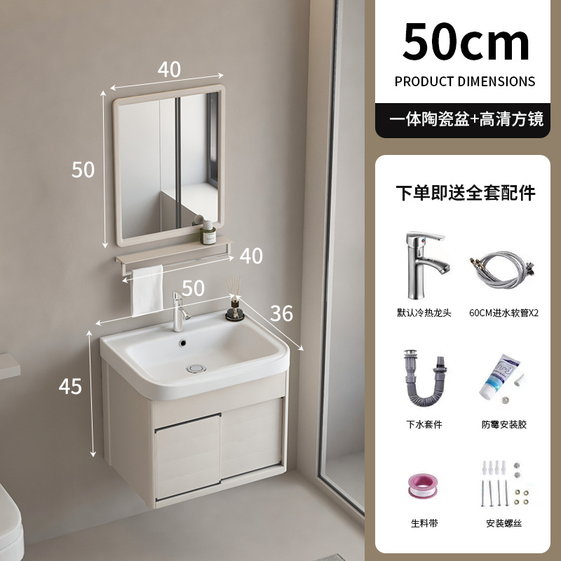 Mueble de baño de puerta corredera fregadero oculto combinación de gabinete de lavabo de pared lavabo de baño feng shui espejo gabinete