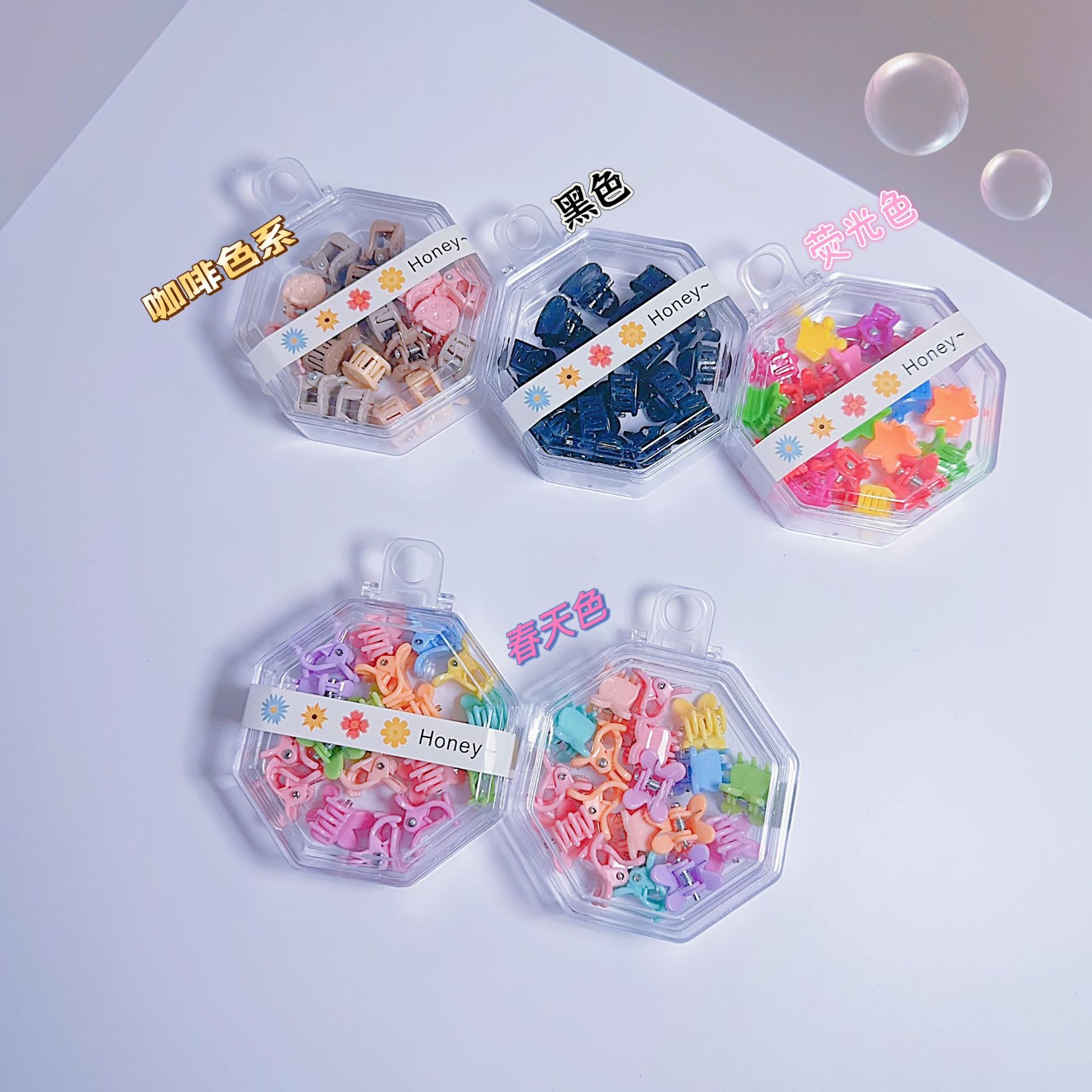 Clips para Cabello Infantiles con Lazos, Set de 18 Unidades - Pasadores para Niñas Pequeñas al por Mayor