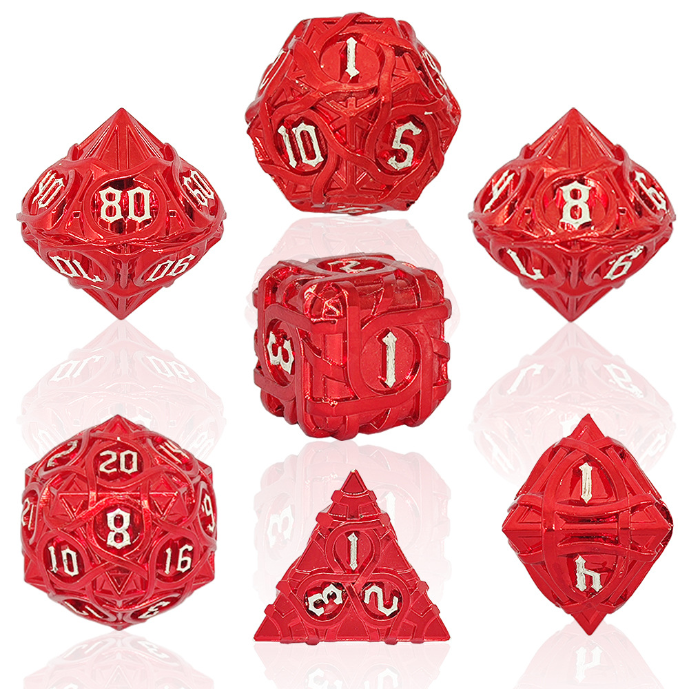 Nuevo metal sólido dados cthulu corriendo grupo COC dragón y mazmorras DND poliedro digital dados trpg