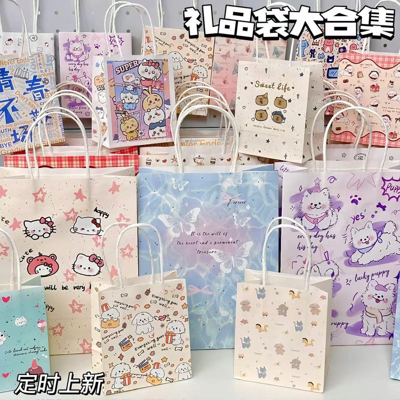 人気の漫画ガールハートクリエイティブギフトバッグ大コレクションイン高価値誕生日ギフト大容量収納袋|undefined