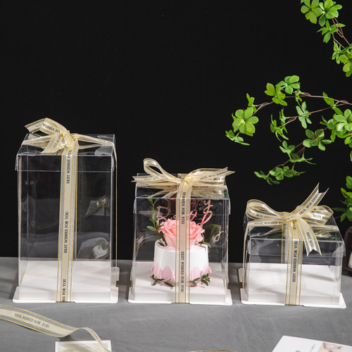 4 inches 6 inches 8 inches birthday cake box transparent 4 inches 6 inches 8 inches 10 inches 12 inches heightened baking packaging box