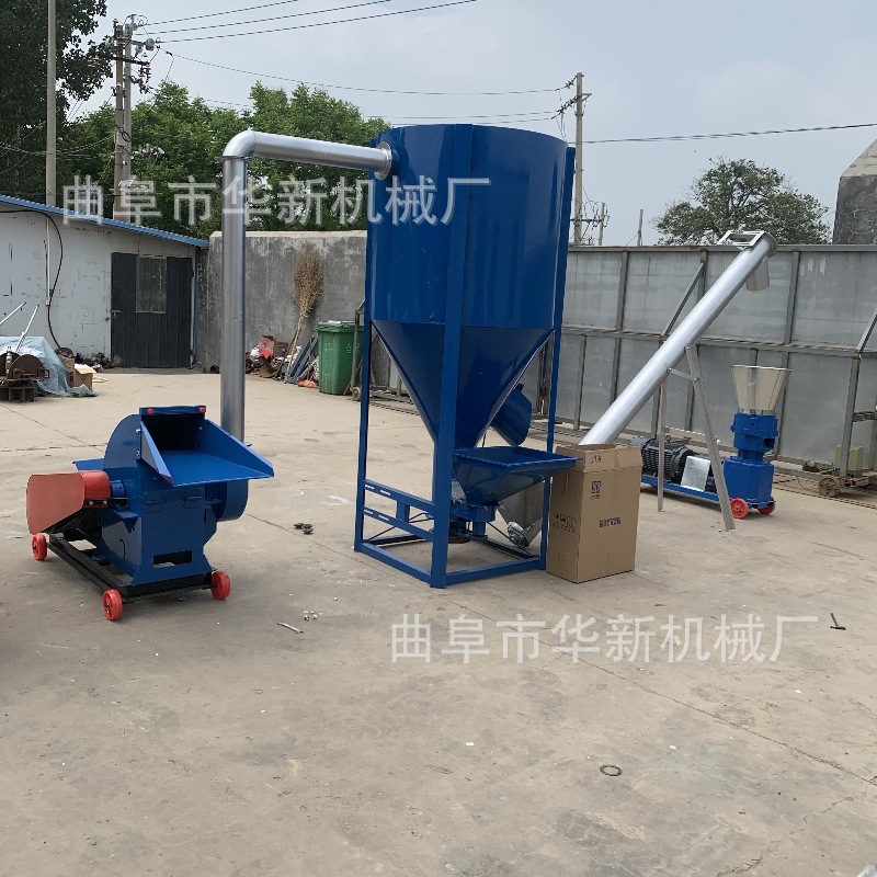 成套鸡猪畜禽饲料生产线厂家养殖专用小型环模饲料颗粒机制粒机