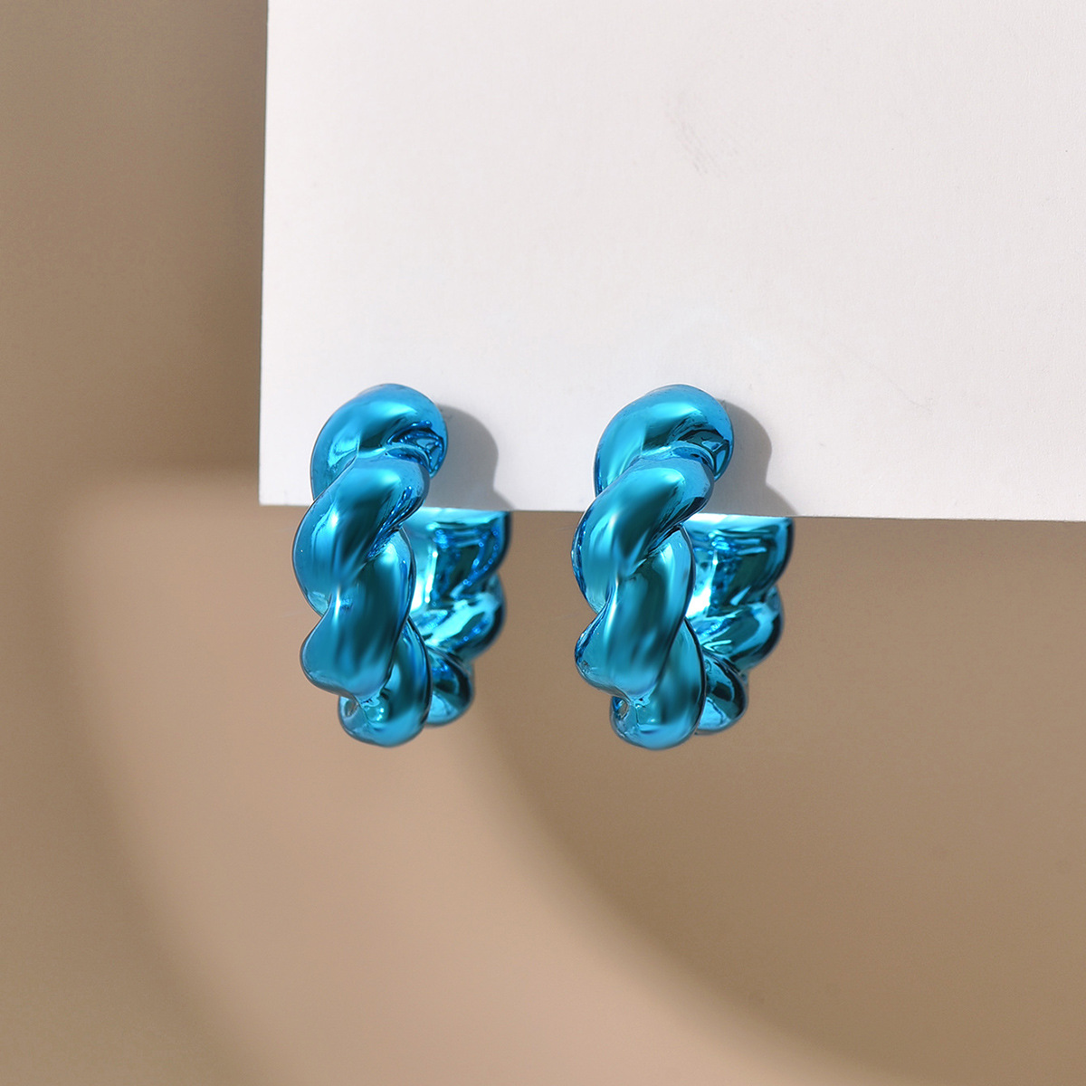 1 Pair Marine Style Twist Arylic Ear Studs display picture 6