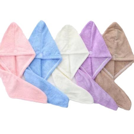 [Múltiples nuevos productos] tapa de secado de vellón de coral de doble capa absorbente red Fuerte Rojo mismo botón de doble capa de estilo