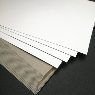 Wholesale Gray-Backed White Cardboard for Pattern Making, Clothing Backing Paper, Single-Sided Whiteboard Paper, Regular and Large Format Display Rack Paper, Specifically for Display Racks