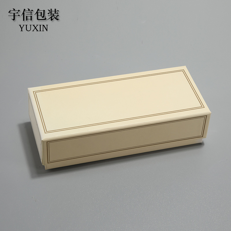 Glasses box outer packaging cardboard box high-grade four-sided printing frame open lid extended heaven and earth cover packaging box can be printed logo