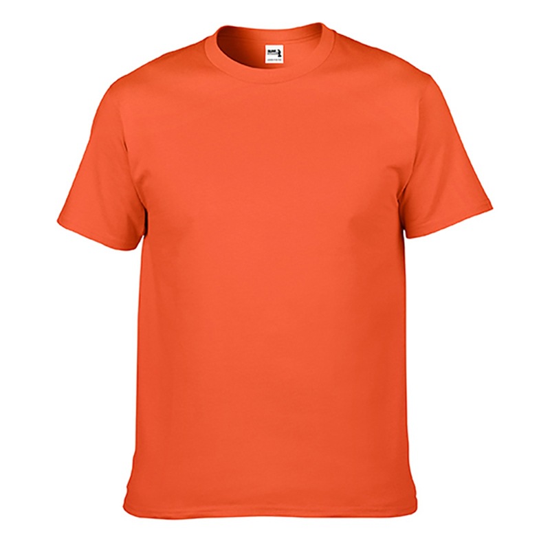 Camiseta de manga corta de color sólido Gildan Camiseta de 210g de cuello redondo de algodón personalizado Camiseta de cuello redondo para hombre personalizada