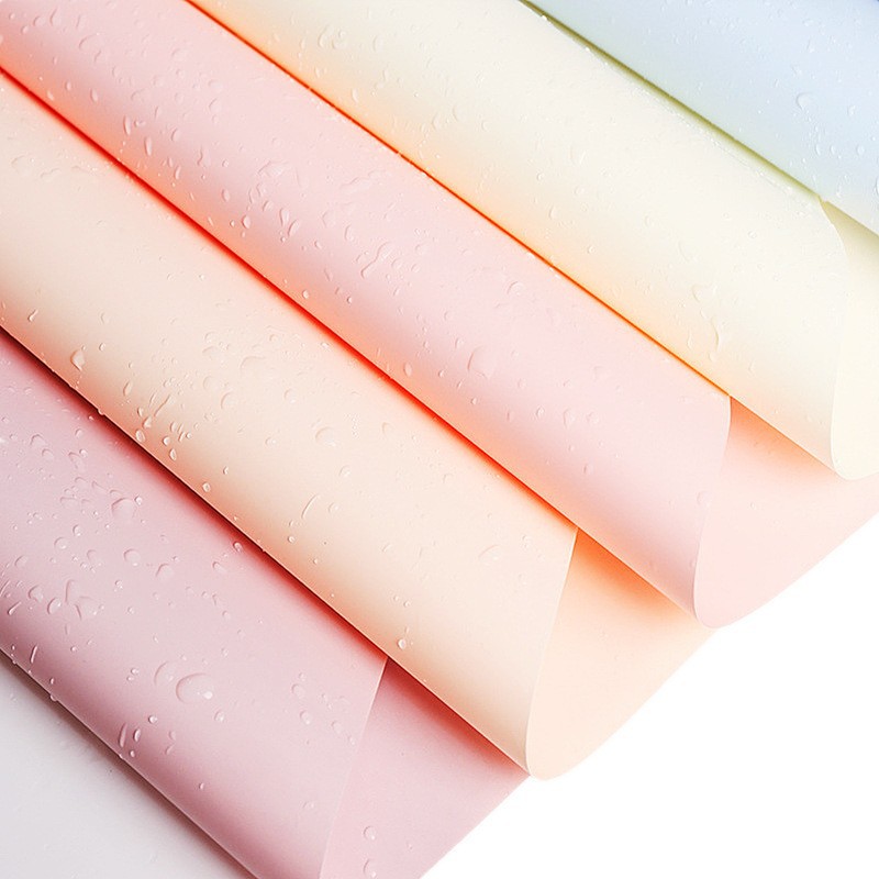 欧雅纸礼品包装花束包花纸鲜花包装纸防水单色花店花艺纸材料批发