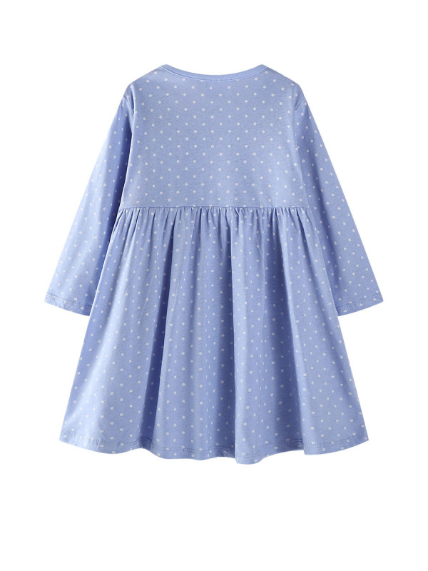 国境を越えたヨーロッパとアメリカの子供用スカート秋の新しい子供服女の子プリンセススカート漫画長袖女の子ドレス卸売流通|undefined