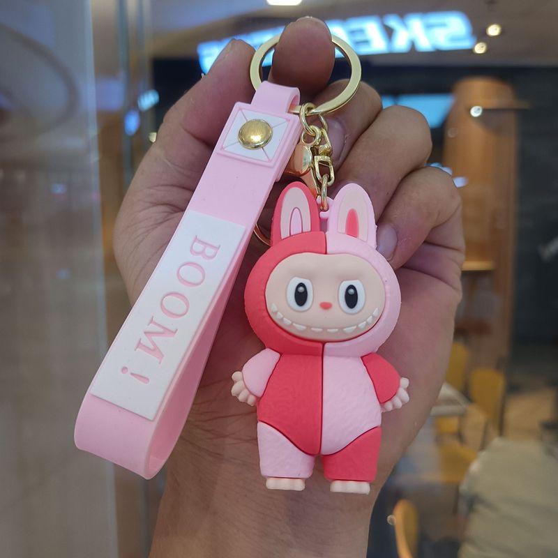 クリエイティブホットスタイルラブブキーホルダー漫画リトルシープペンダントおもちゃベビーグラバーかわいいキーチェーンリング卸売|undefined