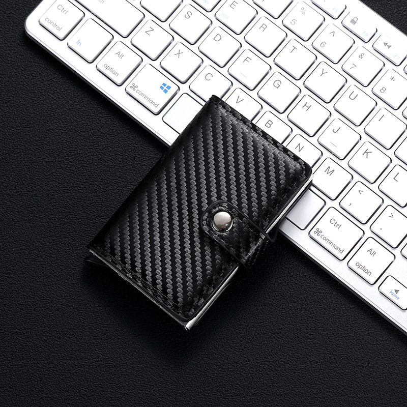 Nuevo tipo de metal automático pop-up bolsa de tarjetas para hombres y mujeres, cartucho anti-magnetizado, caja de tarjetas exquisita y simple, ultra-delgada